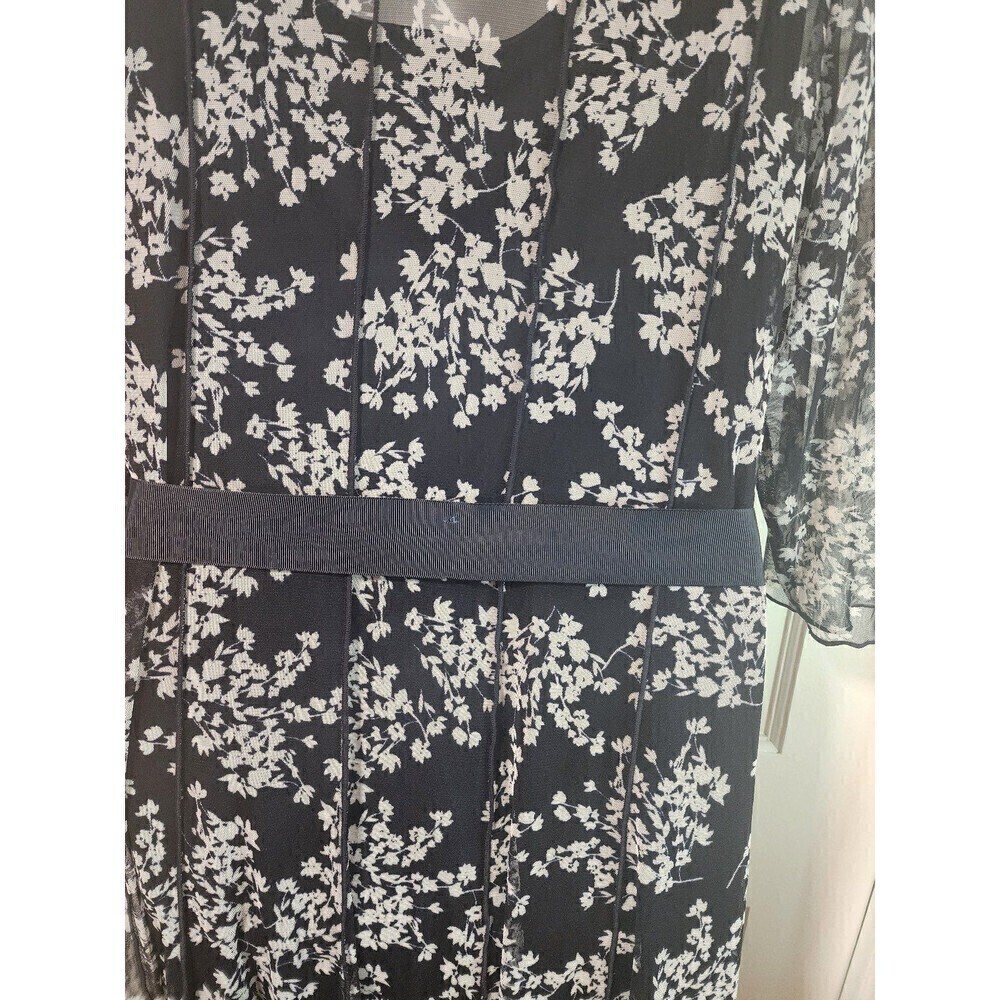 Jessica Howard Women's Printed Round-Neck Plus Floral Dress Size 16W - Picture 6 of 12